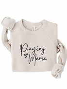 Praying Mama Premium Crewneck Sweatshirt Ocean and 7th