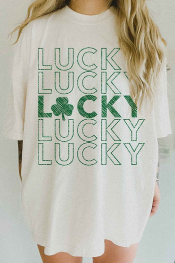 LUCKY ST PATRICKS OVERSIZED TEE ALPHIA