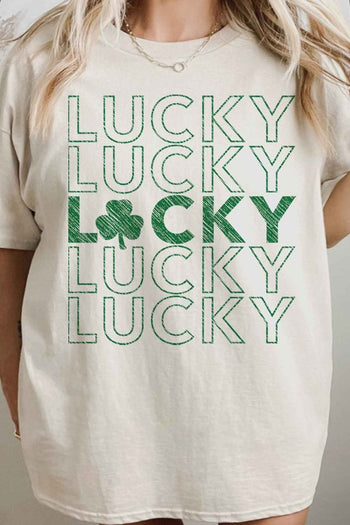 LUCKY ST PATRICKS OVERSIZED TEE ALPHIA