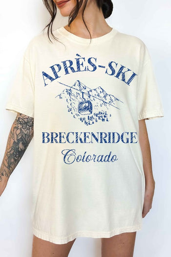 Apres Ski Breckenridge Colorado Oversized Tee ALPHIA