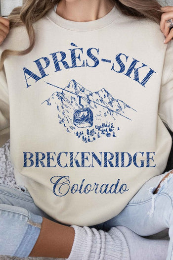 Apres Ski Breckenridge Colorado Graphic Sweatshirt ALPHIA