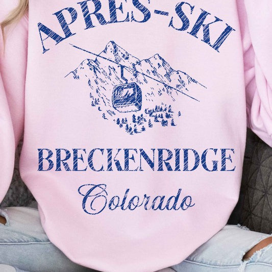 Apres Ski Breckenridge Colorado Graphic Sweatshirt ALPHIA
