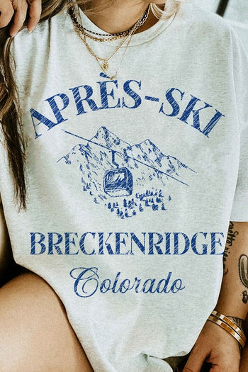 Apres Ski Breckenridge Colorado Graphic Tee ALPHIA