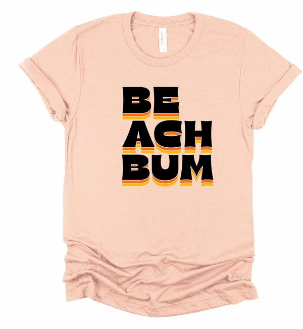 Beach Bum Shadowed Graphic Tee Ocean and 7th