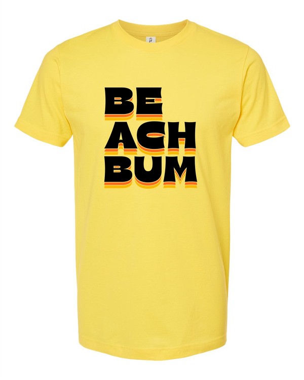 Beach Bum Shadowed Graphic Tee Ocean and 7th