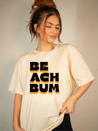 Beach Bum Shadowed Graphic Tee Ocean and 7th