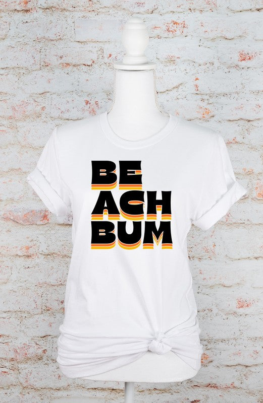 Beach Bum Shadowed Graphic Tee Ocean and 7th