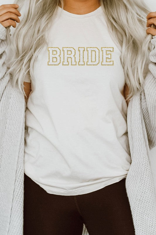 Bride Faux Chenille Graphic Tee Kissed Apparel