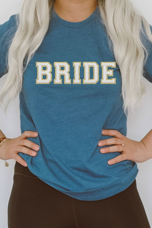 Bride Faux Chenille Graphic Tee Kissed Apparel