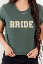 Bride Faux Chenille Graphic Tee Kissed Apparel