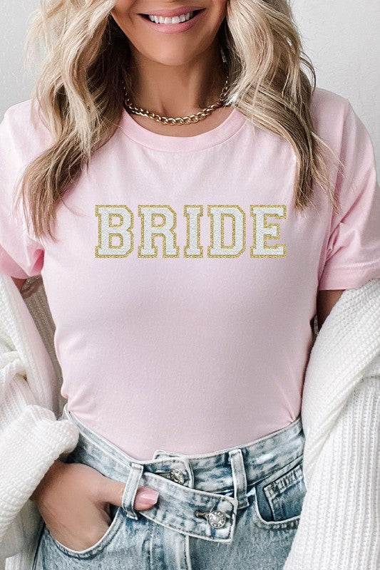 Bride Faux Chenille Graphic Tee Kissed Apparel