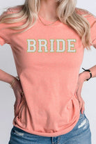 Bride Faux Chenille Graphic Tee Kissed Apparel