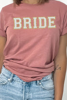 Bride Faux Chenille Graphic Tee Kissed Apparel