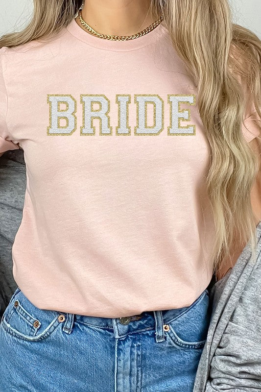 Bride Faux Chenille Graphic Tee Kissed Apparel