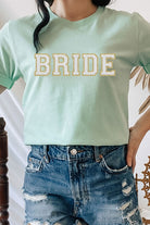 Bride Faux Chenille Graphic Tee Kissed Apparel