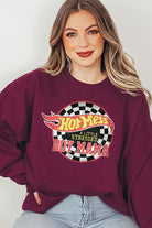 Hot Mess Boy Mama Graphic Fleece Sweatshirts Color Bear