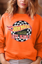 Hot Mess Boy Mama Graphic Fleece Sweatshirts Color Bear