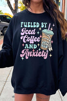 Iced Coffee Skeleton Graphic Fleece Sweatshirts Color Bear