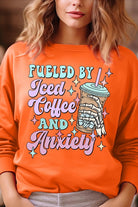 Iced Coffee Skeleton Graphic Fleece Sweatshirts Color Bear