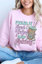 Iced Coffee Skeleton Graphic Fleece Sweatshirts Color Bear