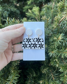 Neutral Flower Acrylic Statement Earrings Baubles by B