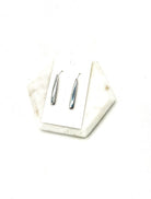 Silver Chrome Pixie Acrylic Earrings Baubles by B