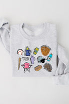 Baseball Mom Essentials Graphic Fleece Sweatshirts Color Bear