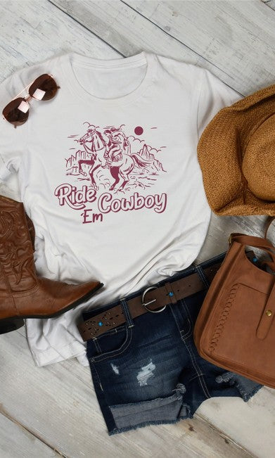 Ride Em Cowboy Graphic Tee Ocean and 7th