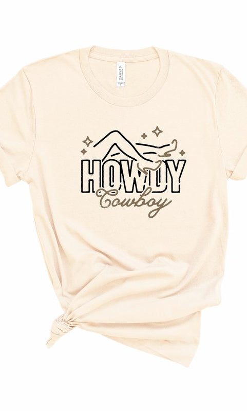 Howdy Cowboy Graphic Tee Ocean and 7th