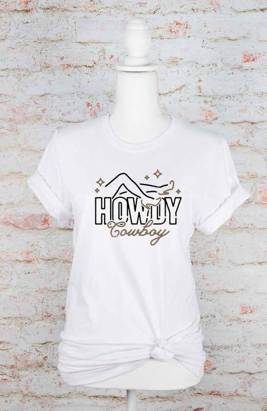 Howdy Cowboy Graphic Tee Ocean and 7th