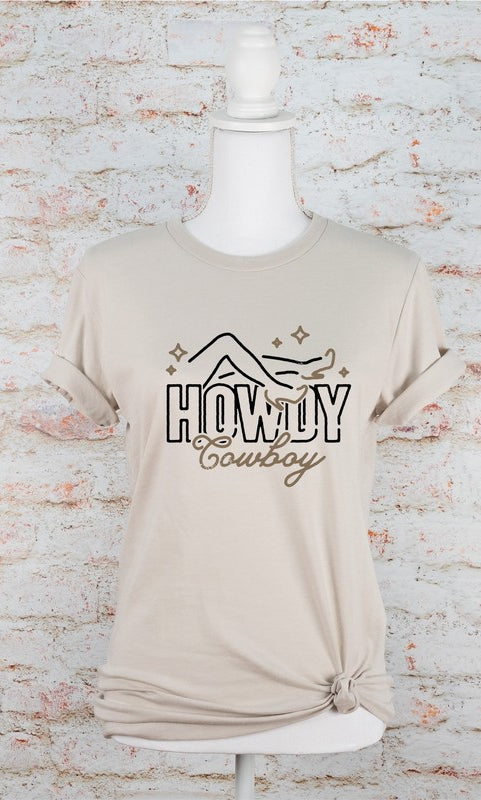 Howdy Cowboy Graphic Tee Ocean and 7th