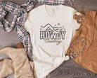 V-Neck Howdy Cowboy Graphic Tee Ocean and 7th