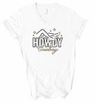 V-Neck Howdy Cowboy Graphic Tee Ocean and 7th