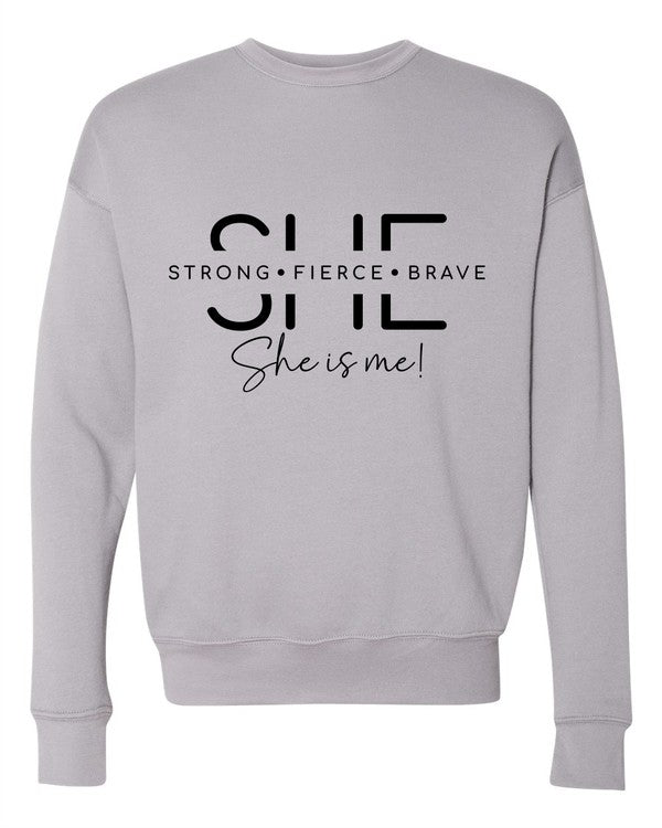 She Is Strong. She is me Bella Premium Sweatshirt Ocean and 7th