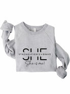 She Is Strong. She is me Bella Premium Sweatshirt Ocean and 7th