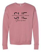 She Is Strong. She is me Bella Premium Sweatshirt Ocean and 7th