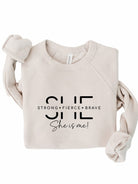 She Is Strong. She is me Bella Premium Sweatshirt Ocean and 7th