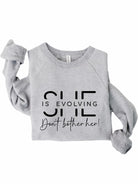 She is Evolving Bella Premium Sweatshirt Ocean and 7th