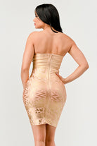 Gilded Glamour Strapless Dress Athina