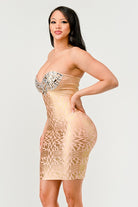 Gilded Glamour Strapless Dress Athina