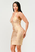 Gold Glamour Bandage  Dress Athina