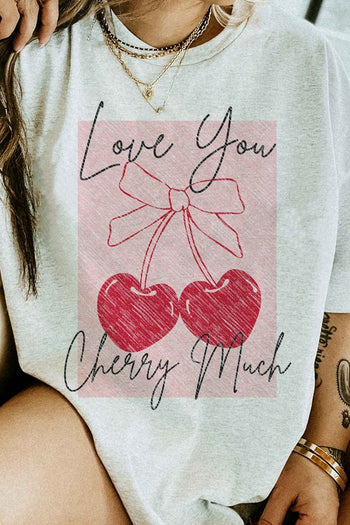 LOVE YOU CHERRY MUCH GRAPHIC TEE ALPHIA