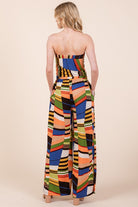 Wide Leg Jumpsuit with Pockets Orange Farm Clothing