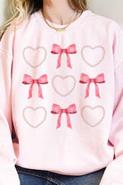 HEARTS AND BOWS PEARL OVERSIZED SWEATSHIRT ALPHIA