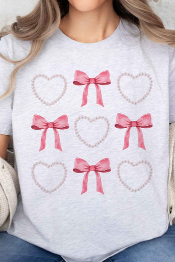 HEARTS AND BOWS PEARL OVERSIZED TEE ALPHIA