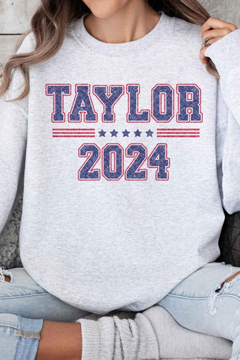 TAYLOR FOR PRESIDENT 2024 OVERSIZED SWEATSHIRT ALPHIA