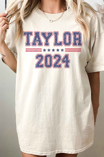 TAYLOR FOR PRESIDENT 2024 OVERSIZED TEE ALPHIA