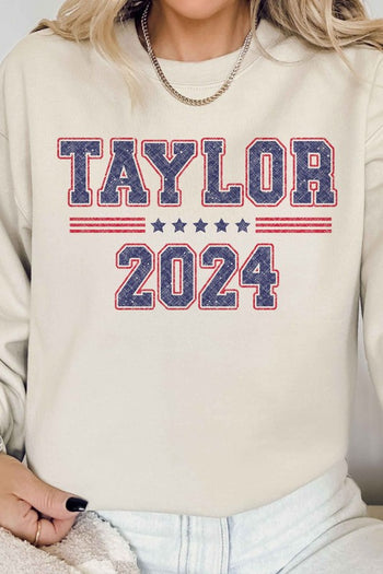 TAYLOR FOR PRESIDENT 2024 GRAPHIC SWEATSHIRT ALPHIA