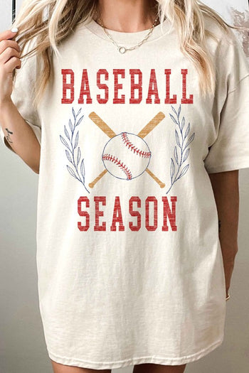 BASEBALL SEASON OVERSIZED TEE ALPHIA