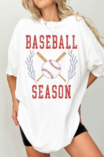 BASEBALL SEASON OVERSIZED TEE ALPHIA